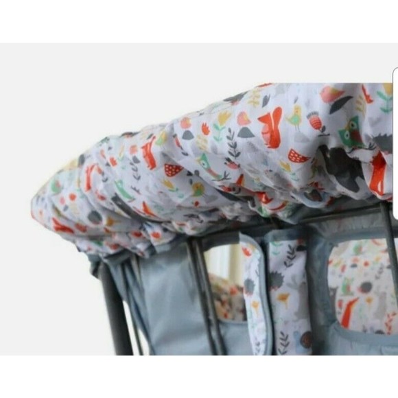 Suessie Baby Shopping Cart Cover and High Chair Cover, Forest Animals, Pockets - Picture 6 of 6